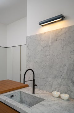 Nemo Applique Cylindrique  Longue Wall Scone in White