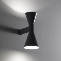 Nemo Applique de Marseille Wall Scone in Aluminum & Steel Matt Black
