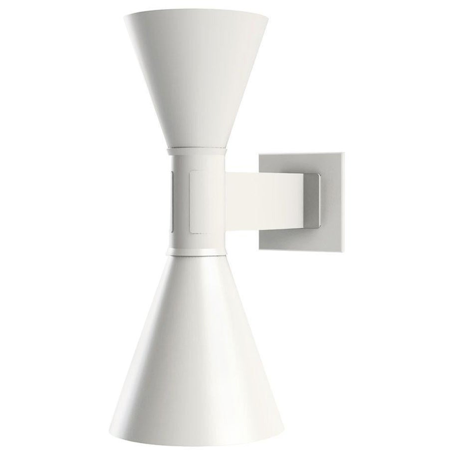 Nemo Applique de Marseille Wandteller aus Aluminium und Stahl weiß getüncht