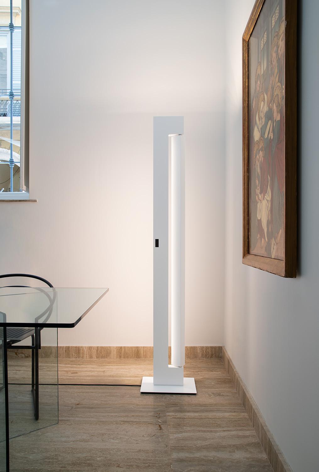 Nemo Ara Collection Stehleuchte Led DTW - Weiß/Weiß (Aluminium) im Angebot