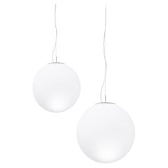 Nemo Asteroide Collection 10" Pendelleuchte in Glas & Metall Weiß Trim