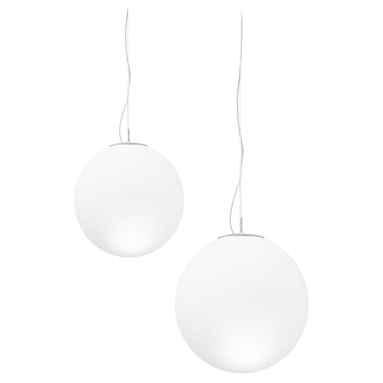 Nemo Asteroide Collection 20" Pendelleuchte in Glas & Metall Chrom Trim