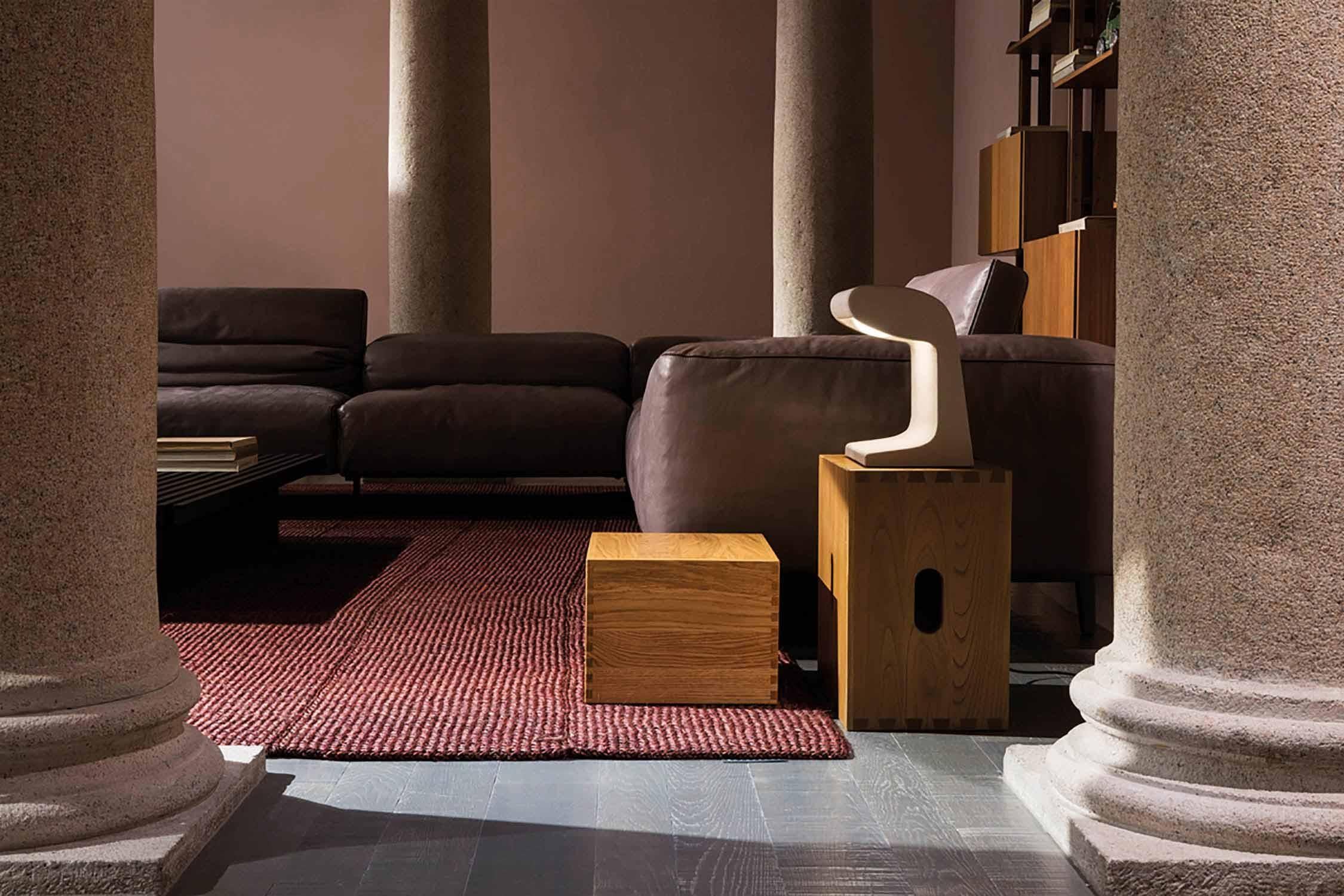Nemo Borne Béton Petite Indoor Tischleuchte in Beton LED 3000K (21. Jahrhundert und zeitgenössisch) im Angebot