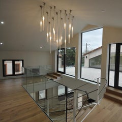 Nemo Canna Nuda Plafoniera in vetro nichel satinato 50cm G9 LED/HALO