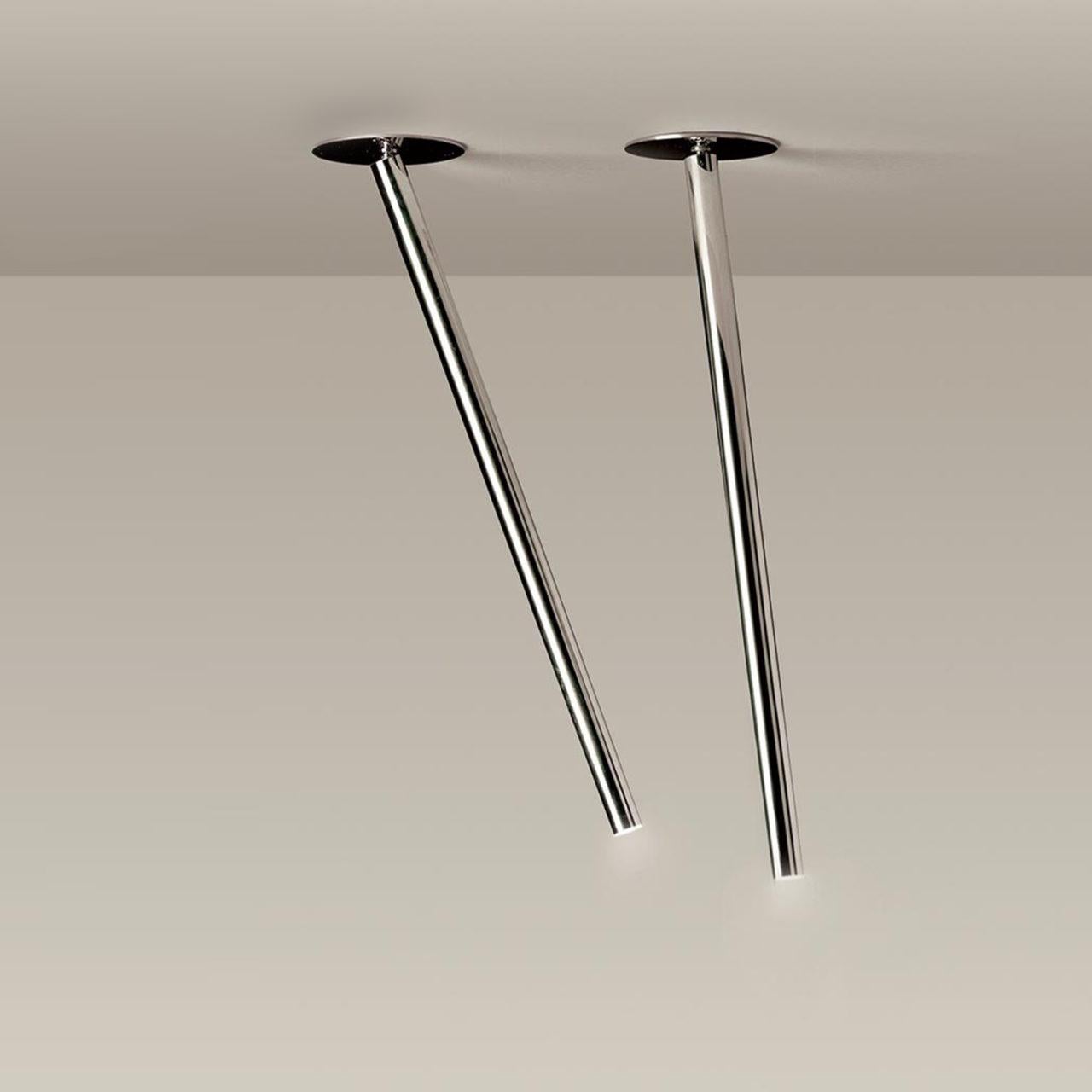 Nemo Canna Nuda Ceiling Light in Metal Chrome 50cm Power LED In New Condition For Sale In Brooklyn, NY