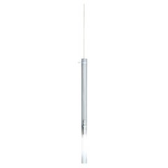 Nemo Canna Nuda Pendant Light in Glass Satin Nickel 50cm G9 LED/HALO