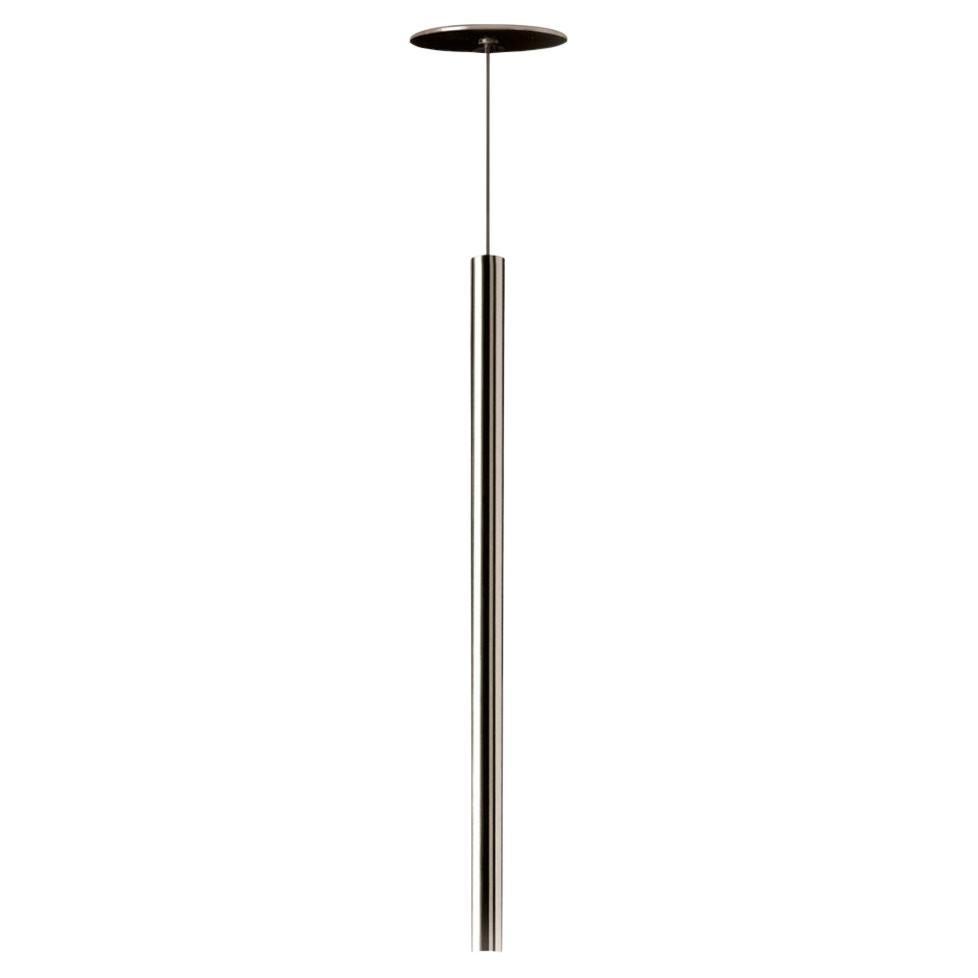 Nemo Canna Nuda Pendant Light in Metal Chrome 75cm LED 3000K
