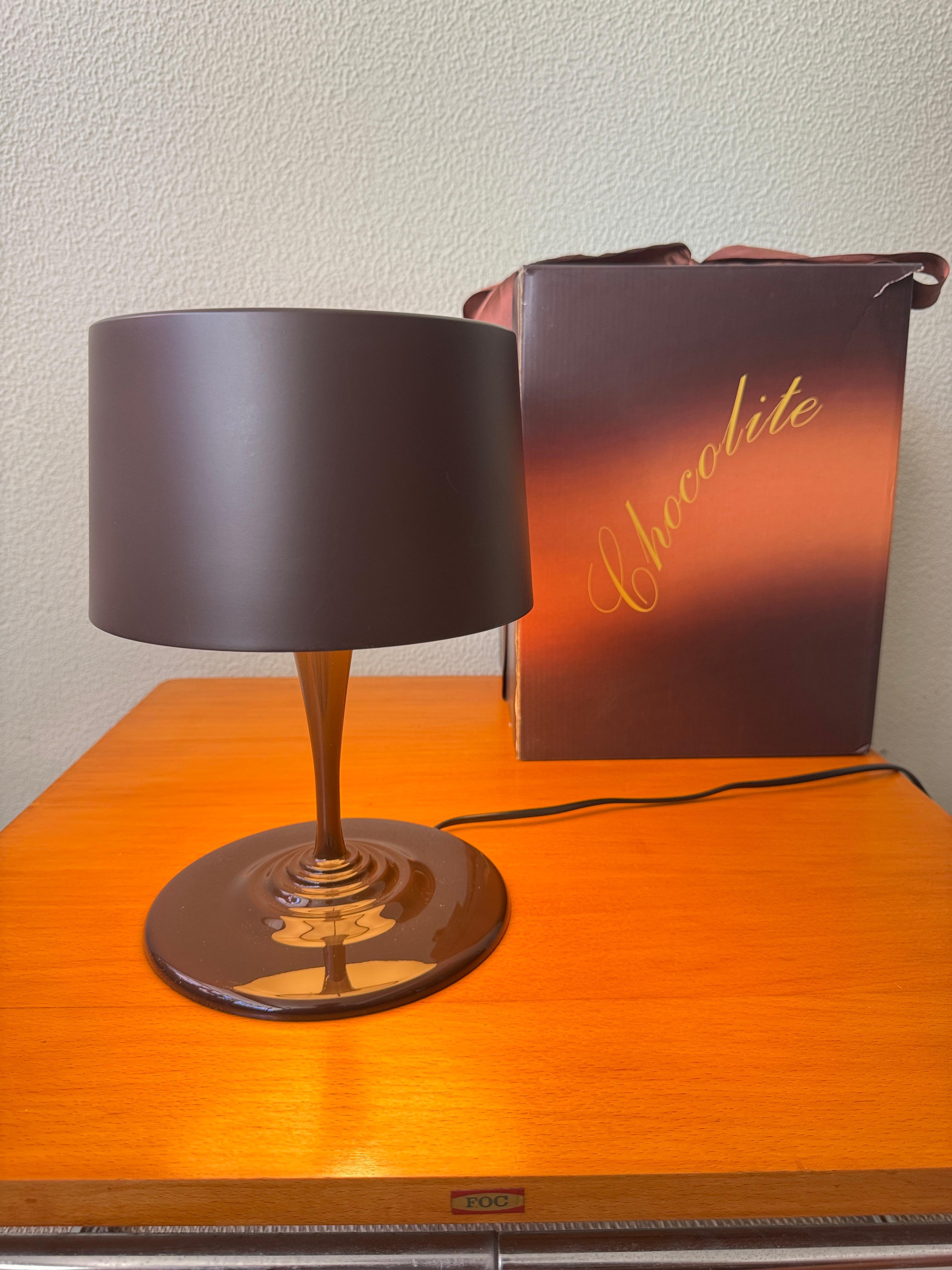Nemo Cassina Chocolite Table Lamp Toshitaka Nakamura Brown NOS with Original Box en vente 8