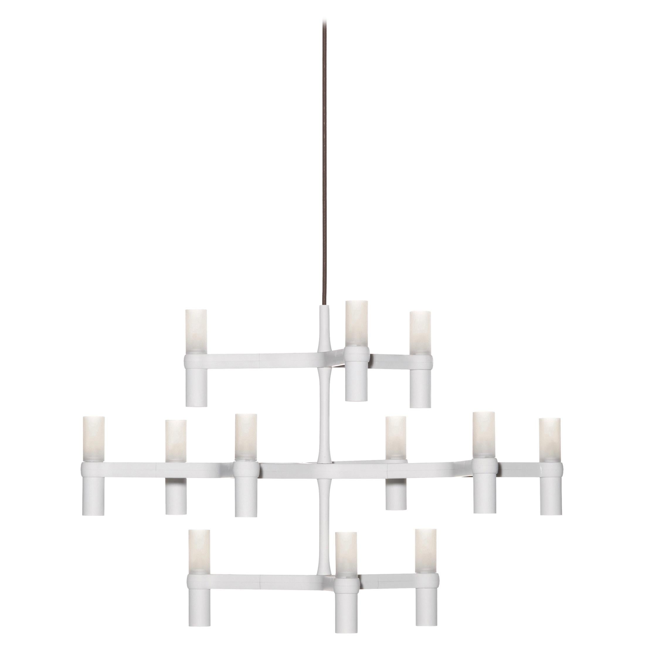 For Sale: White (White ) Nemo Crown Minor Dimmable Pendant Chandeliers by Jehs + Laub 2