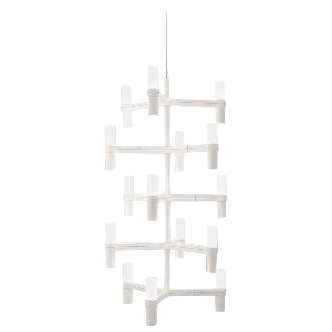 For Sale: White (White ) Nemo Crown Multi Dimmable Pendant Chandeliers by Jehs + Laub