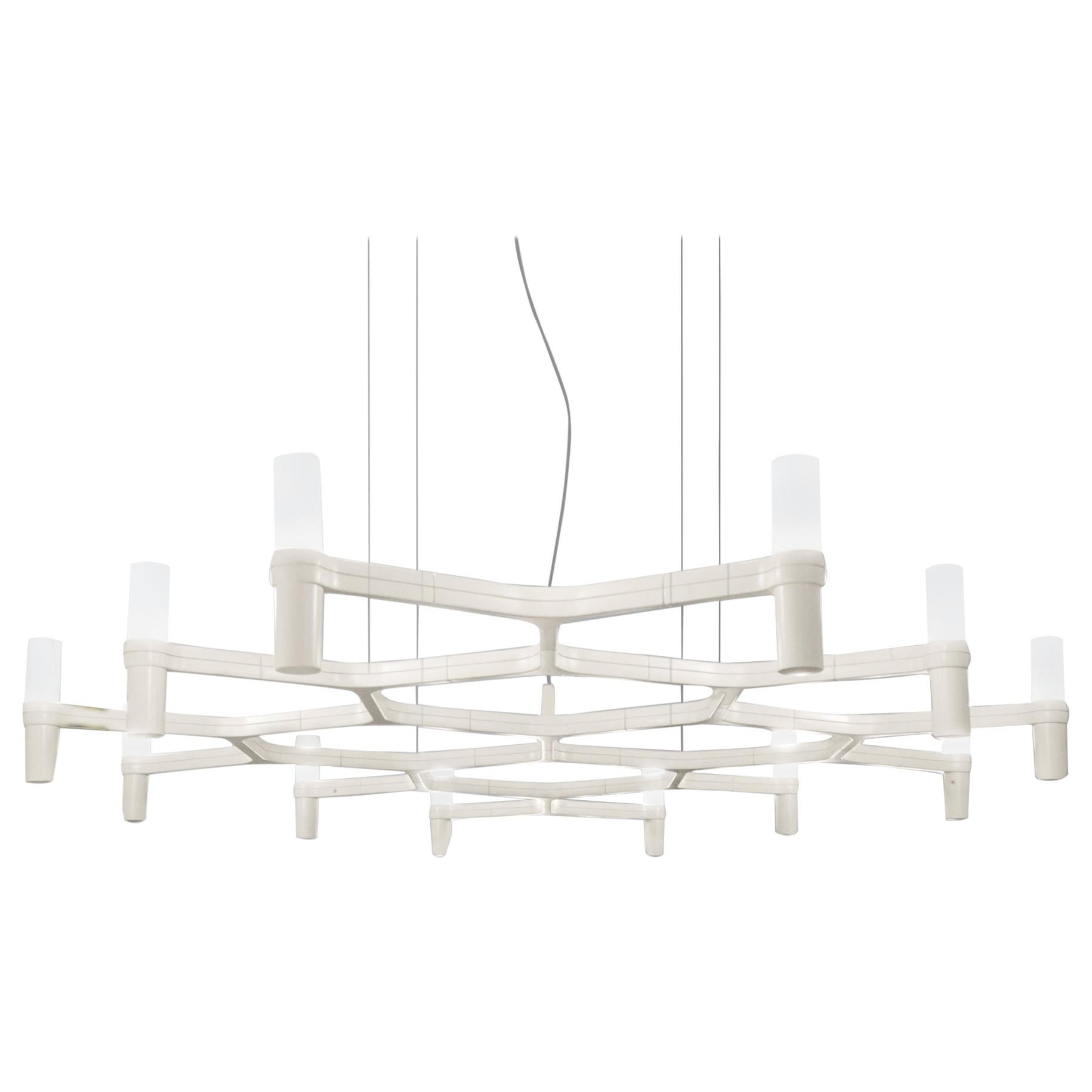 For Sale: White (White ) Nemo Crown Plana Mega Dimmable Pendant Chandeliers by Jehs + Laub