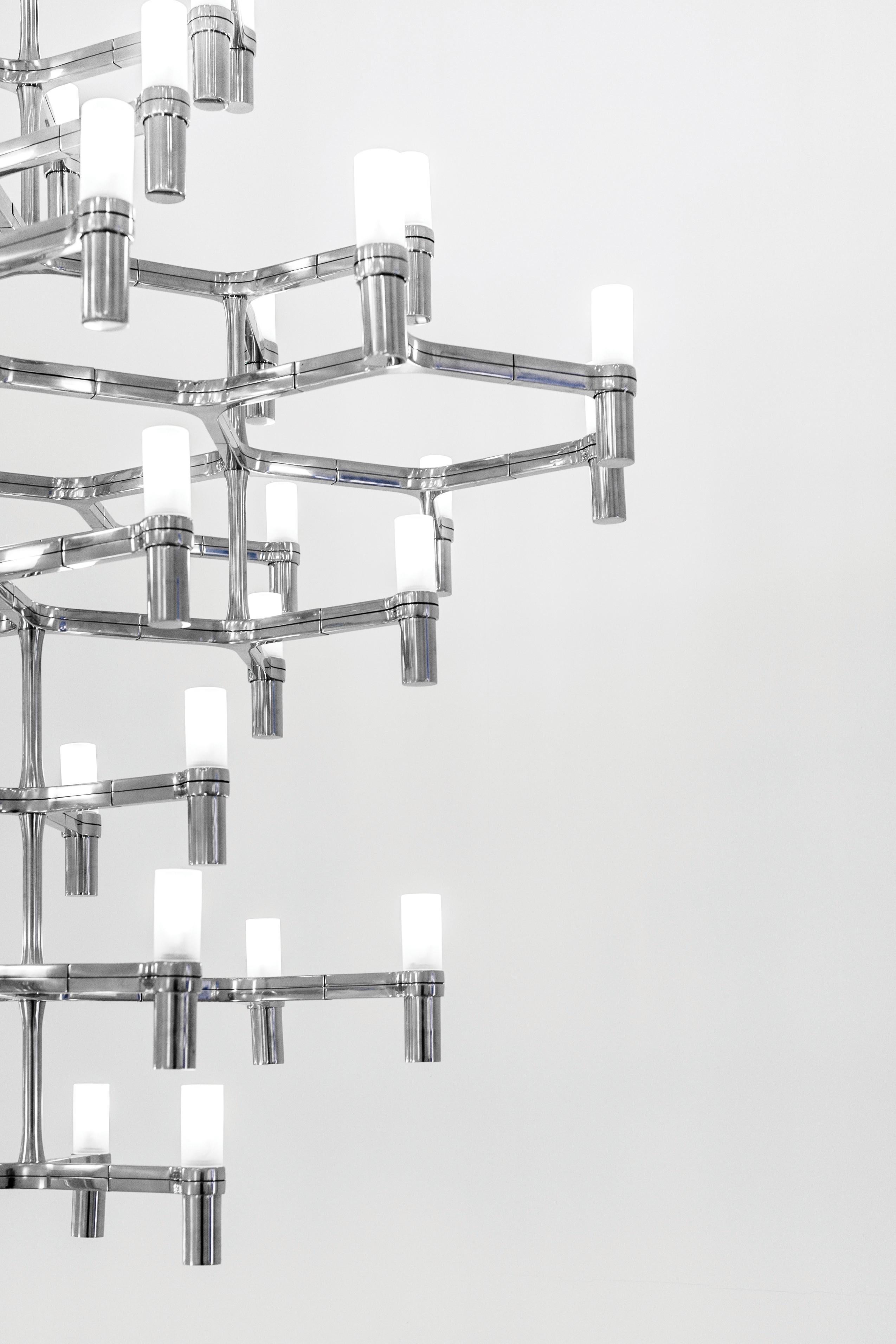 Modern Nemo Crown Summa Dimmable Pendant Chandeliers by Jehs + Laub For Sale