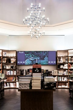 Nemo Crown Summa Pendant Light in Aluminum & Glass Polished