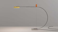 Nemo Cupido Tischleuchte aus Aluminium und Inox Orange/Gelb von Alon Rotman