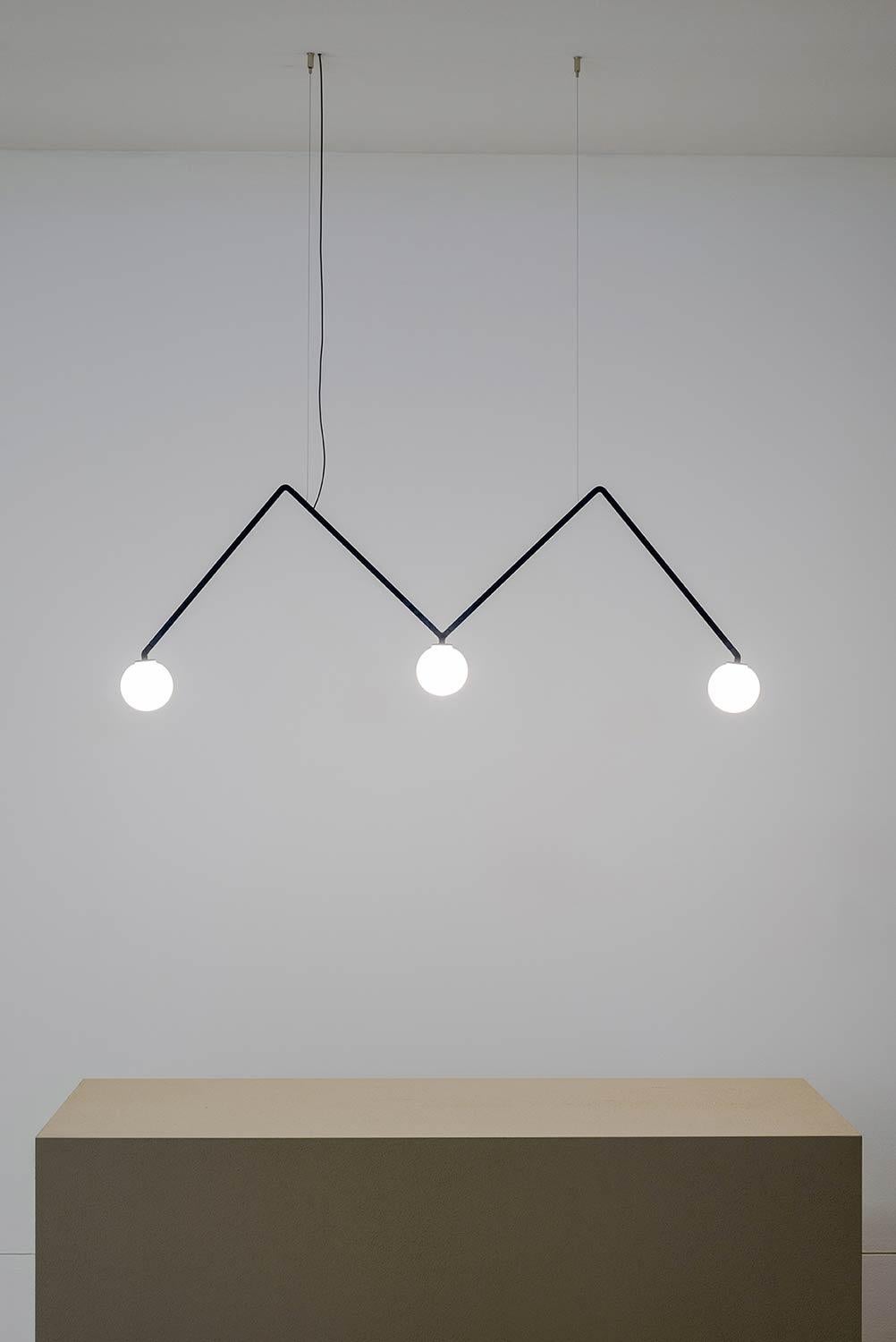 Nemo Dabliu LED 3000K Pendelleuchte Globe Opal im Zustand „Neu“ im Angebot in Brooklyn, NY