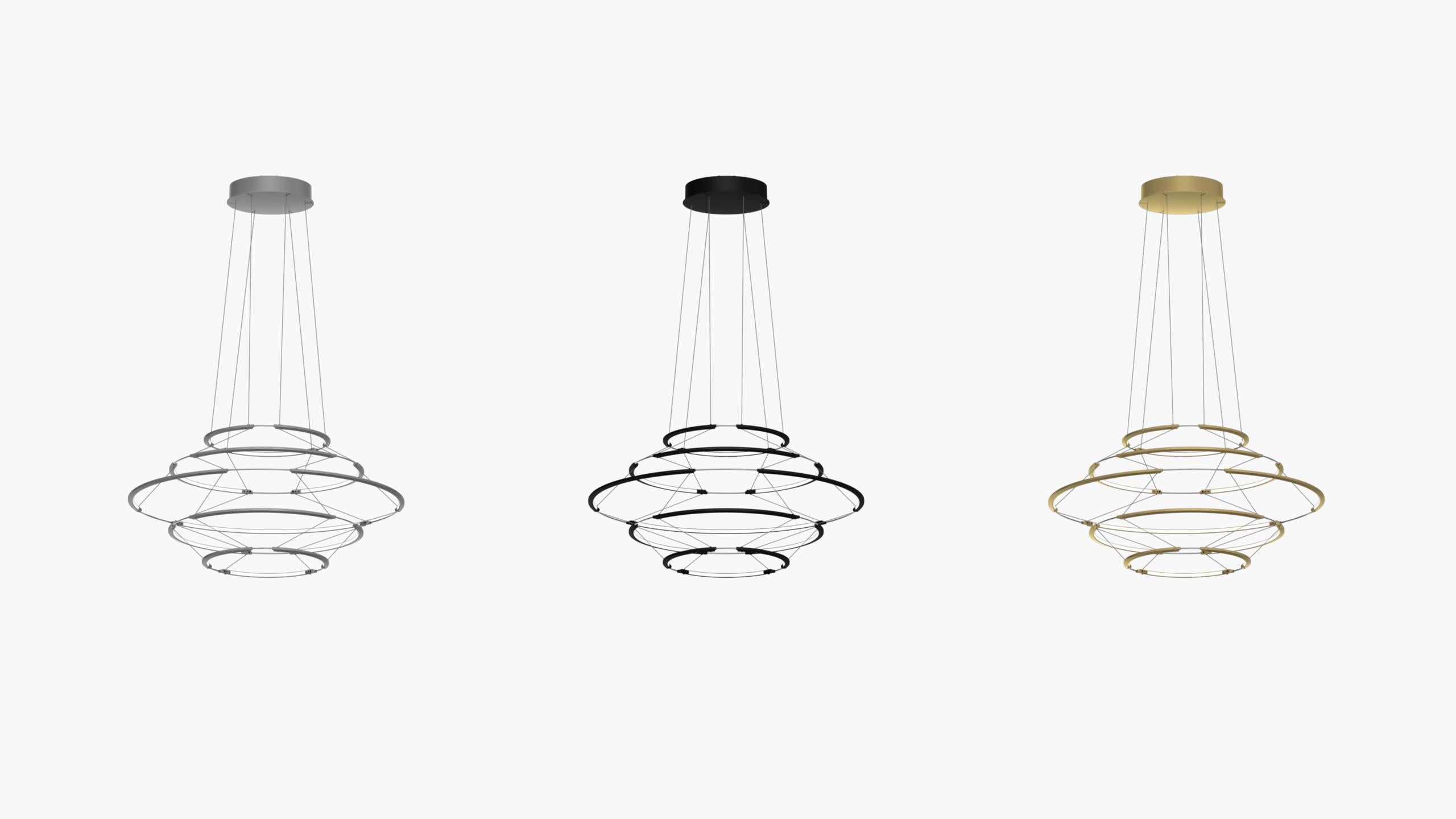 Lampada a sospensione Nemo Drop 5 LED 2700K in nero di Arihiro Miyake In condizioni Nuovo in vendita a Brooklyn, NY