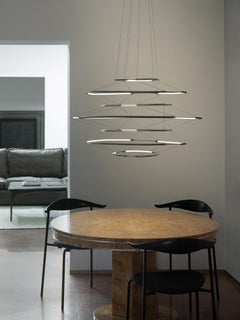 Nemo Drop 7 LED 2700K Pendant Light in Black by Arihiro Miyake