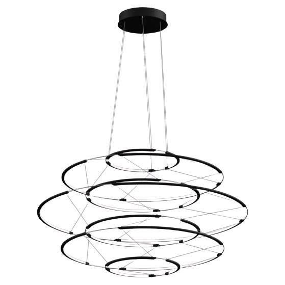 Nemo Drop 7 LED 2700K Pendant Light in Black by Arihiro Miyake For Sale