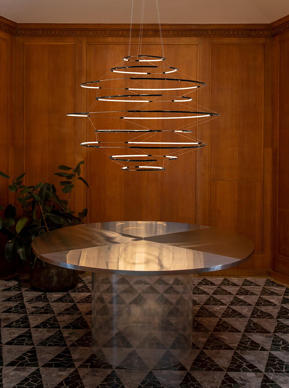 XXI secolo e contemporaneo Lampada a sospensione Nemo Drop 9 LED 2700K in nero di Arihiro Miyake in vendita