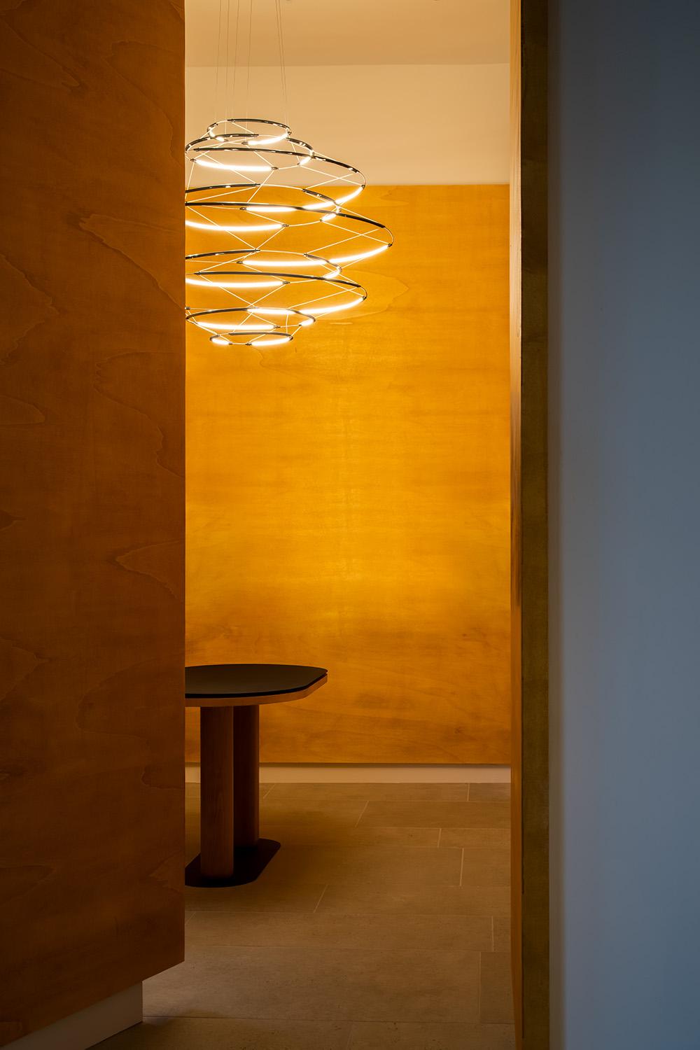 Alluminio Lampada a sospensione Nemo Drop 9 LED 2700K in nero di Arihiro Miyake in vendita