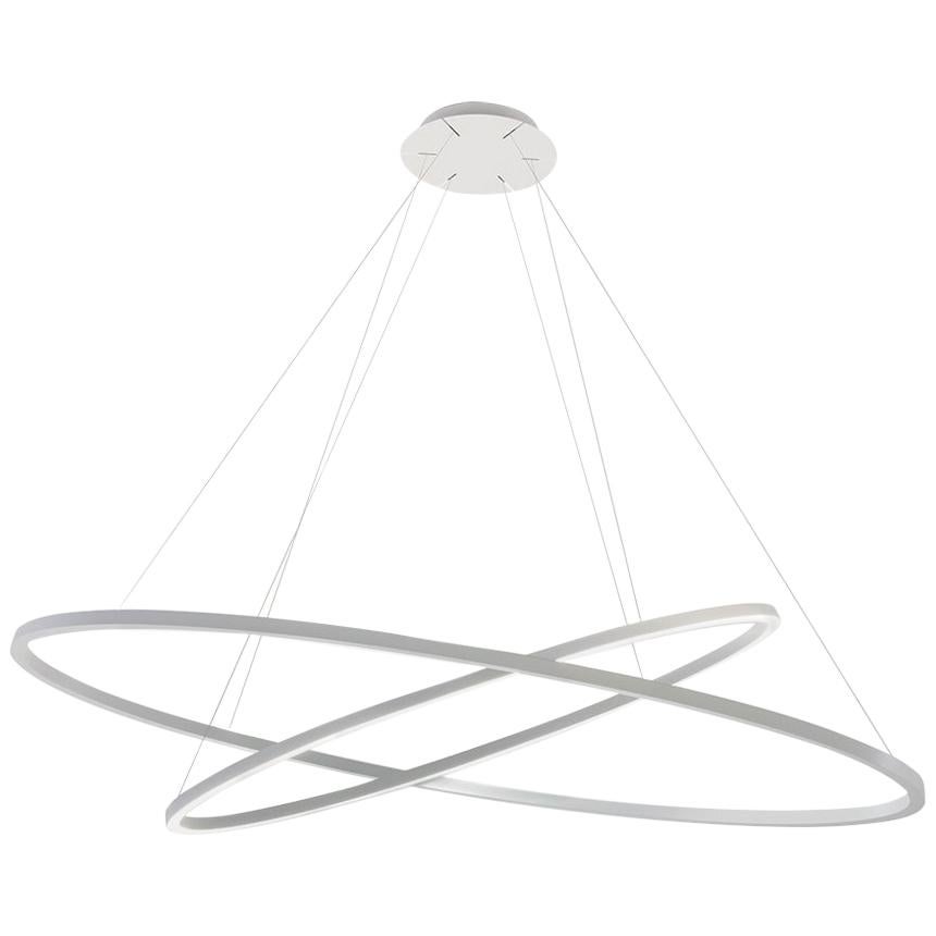 For Sale: White (White ) Nemo Ellisse Dimmable Pendant Double Lamp LED 2700K by Federico Palazzari