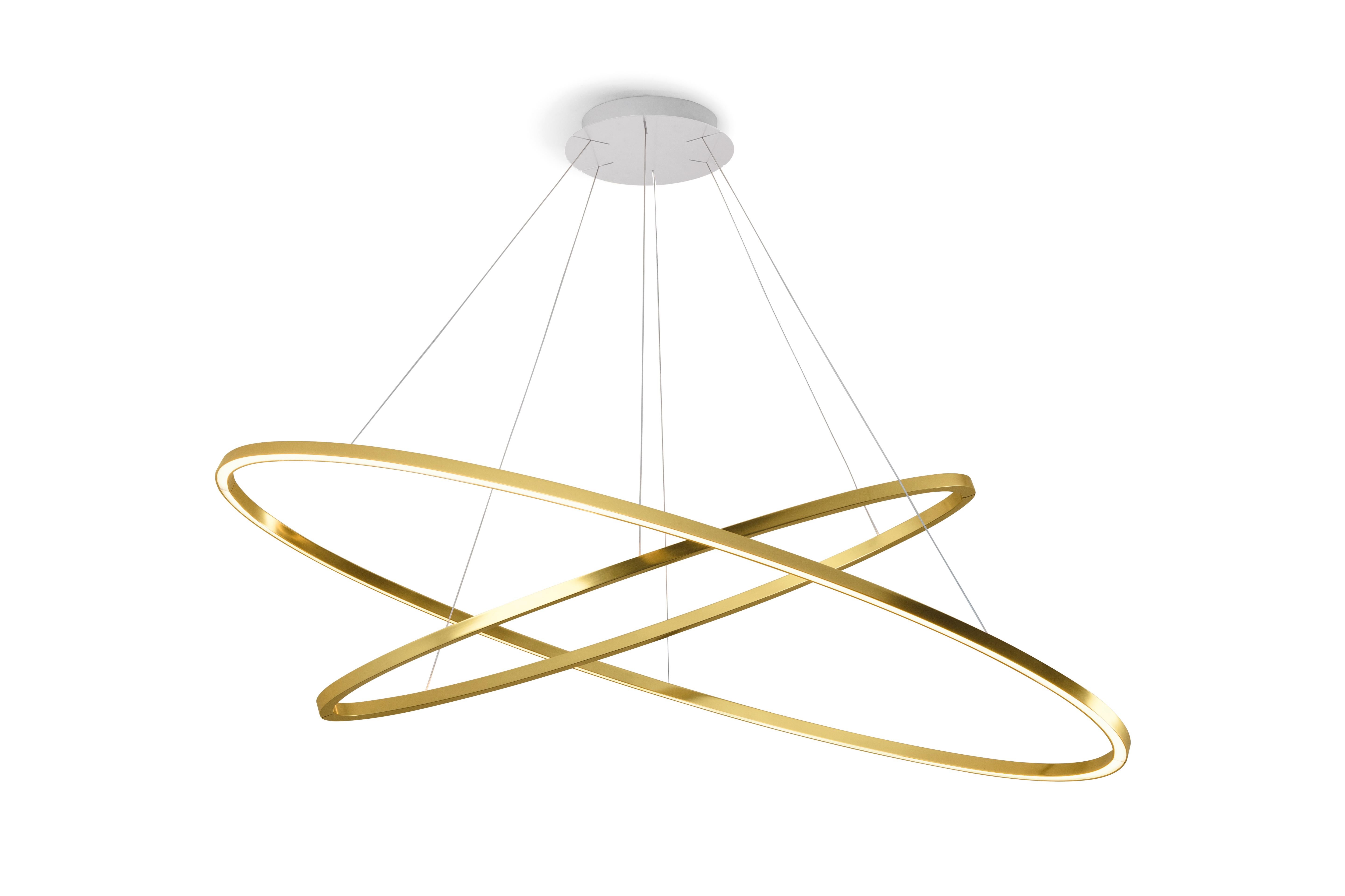 Aluminium Lampe à suspension Nemo Ellisse conçue par Federico Palazzari en stock en vente