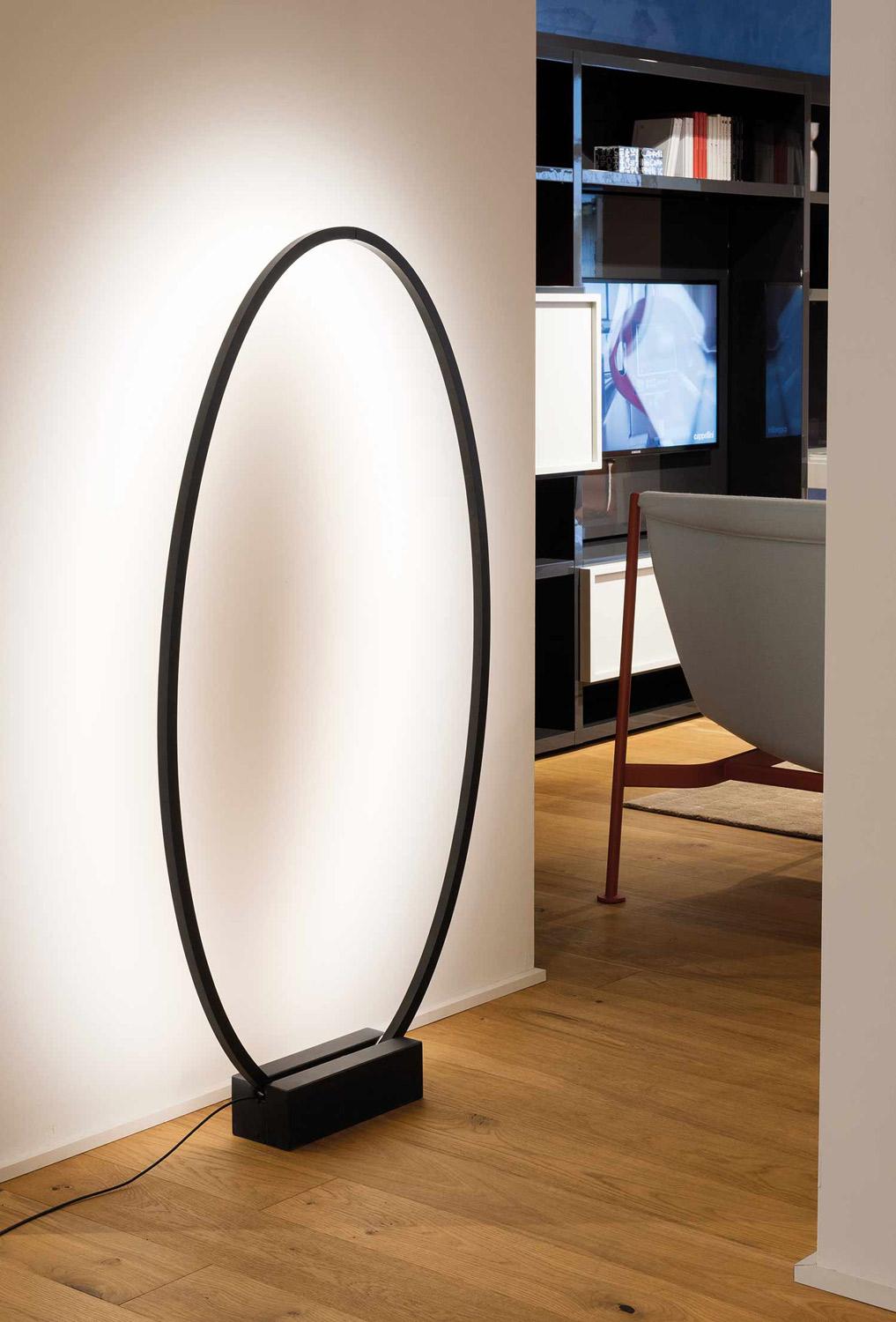 Nemo Ellisse LED Steh-/Wandleuchte in Gold poliert eloxiert im Angebot 2