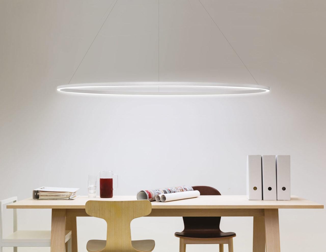 Nemo Ellisse Major Down LED2700K Pendant Light in Polished by Federico Palazzari In New Condition For Sale In Brooklyn, NY