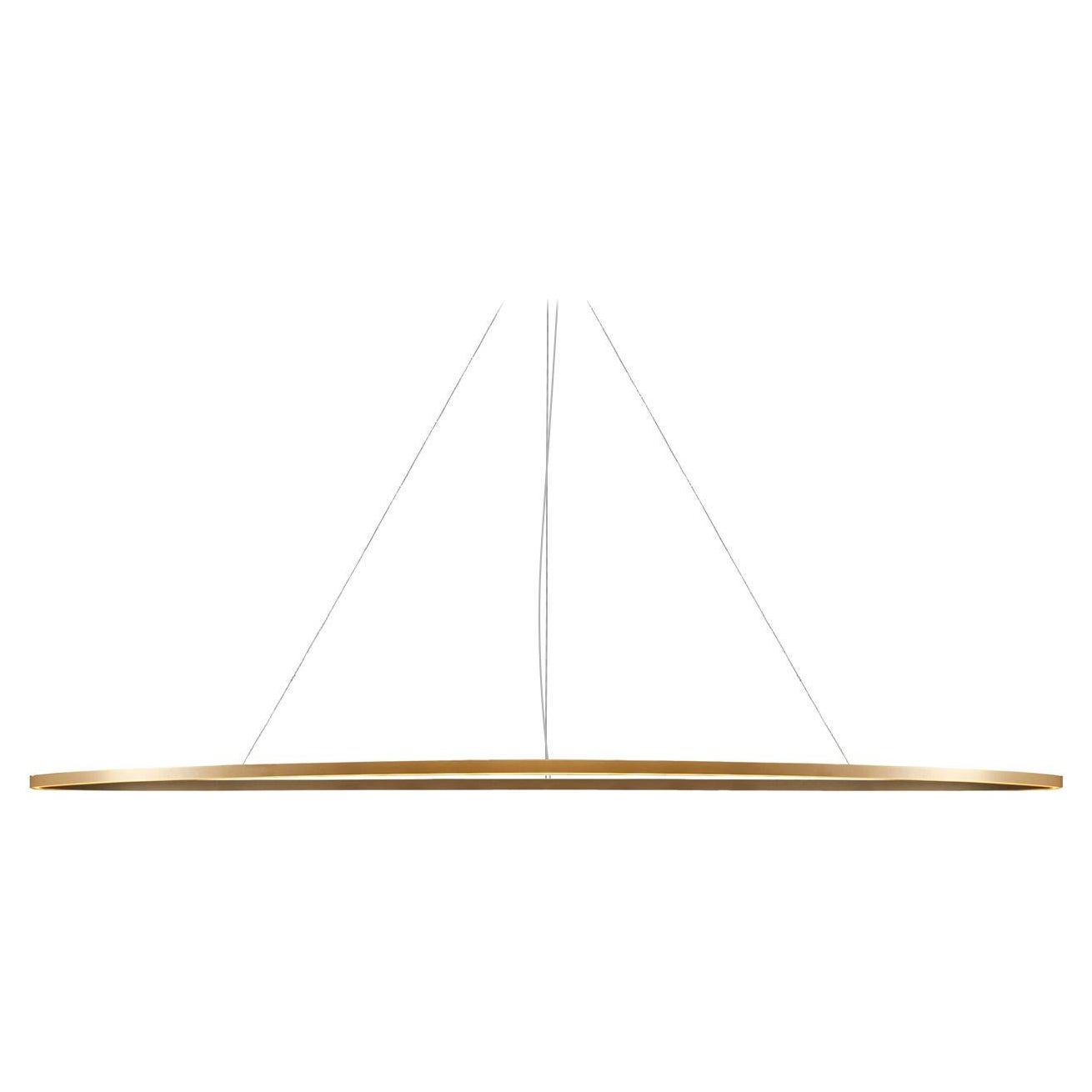 Nemo Ellisse Mega Down LED 2700K Pendant Light in Aluminum Gold Painted