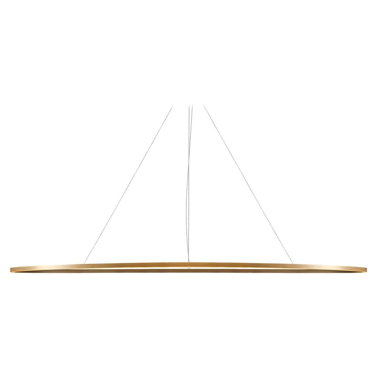 Nemo Ellisse Mega Up LED 2700K Pendant Light in Aluminum Gold Painted