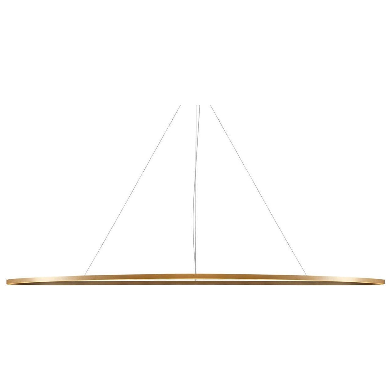 Nemo Ellisse Mega Up LED 3000K Pendant Light in Aluminum Gold Painted