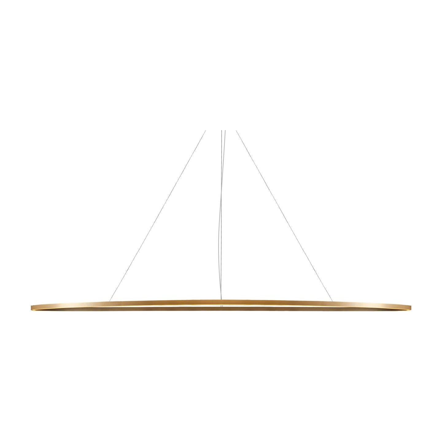 Nemo Ellisse Mega Up LED 3500K Pendant Light in Aluminum Gold Painted