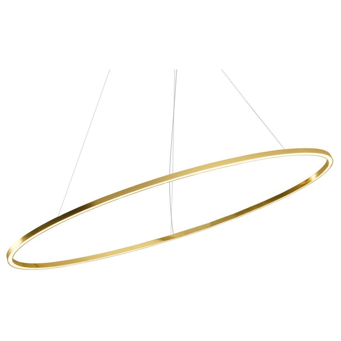 Nemo Ellisse Minor Down LED 2700K Pendant Light in Gold Polished Anodized For Sale