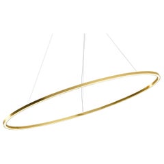Nemo Ellisse Minor Down LED 2700K Pendant Light in Gold Polished Anodized