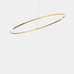 Nemo Ellisse Minor Up LED 2700K Pendant Light in Aluminum Gold Painted