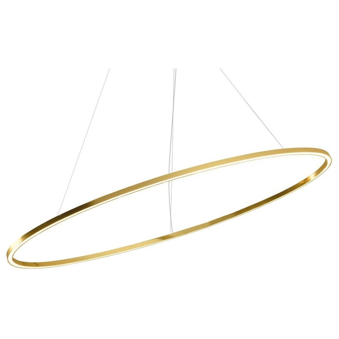 Nemo Ellisse Minor Up LED 2700K Pendant Light in Aluminum Gold Painted