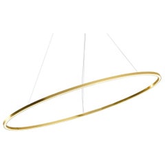 Nemo Ellisse Minor Up LED 2700K Pendant Light in Aluminum Gold Painted