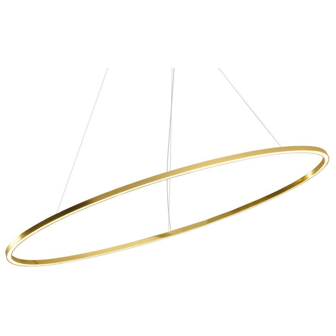 Nemo Ellisse Minor Up LED 2700K Pendant Light in Gold Polished Anodized