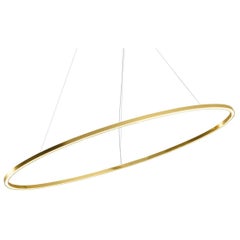 Nemo Ellisse Minor Up LED 2700K Pendant Light in Gold Polished Anodized