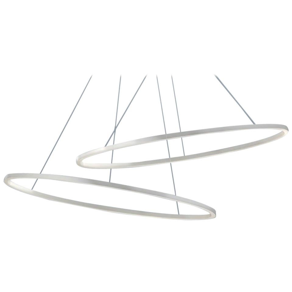 For Sale: White (White ) Nemo Ellisse Pendant Minor Downlight 2700K Dimmable Lamp by Federico Palazzari