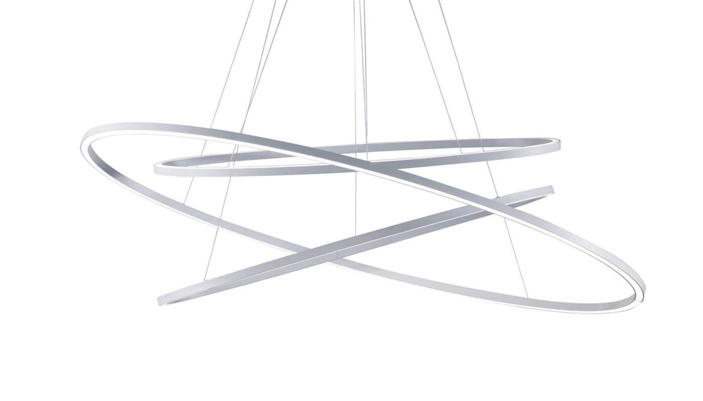 Nemo Ellisse Triple LED 3000K Pendant Light in White by Federico Palazzari In New Condition For Sale In Brooklyn, NY