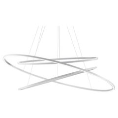 Nemo Ellisse Triple LED 3500K Pendant Light in White by Federico Palazzari