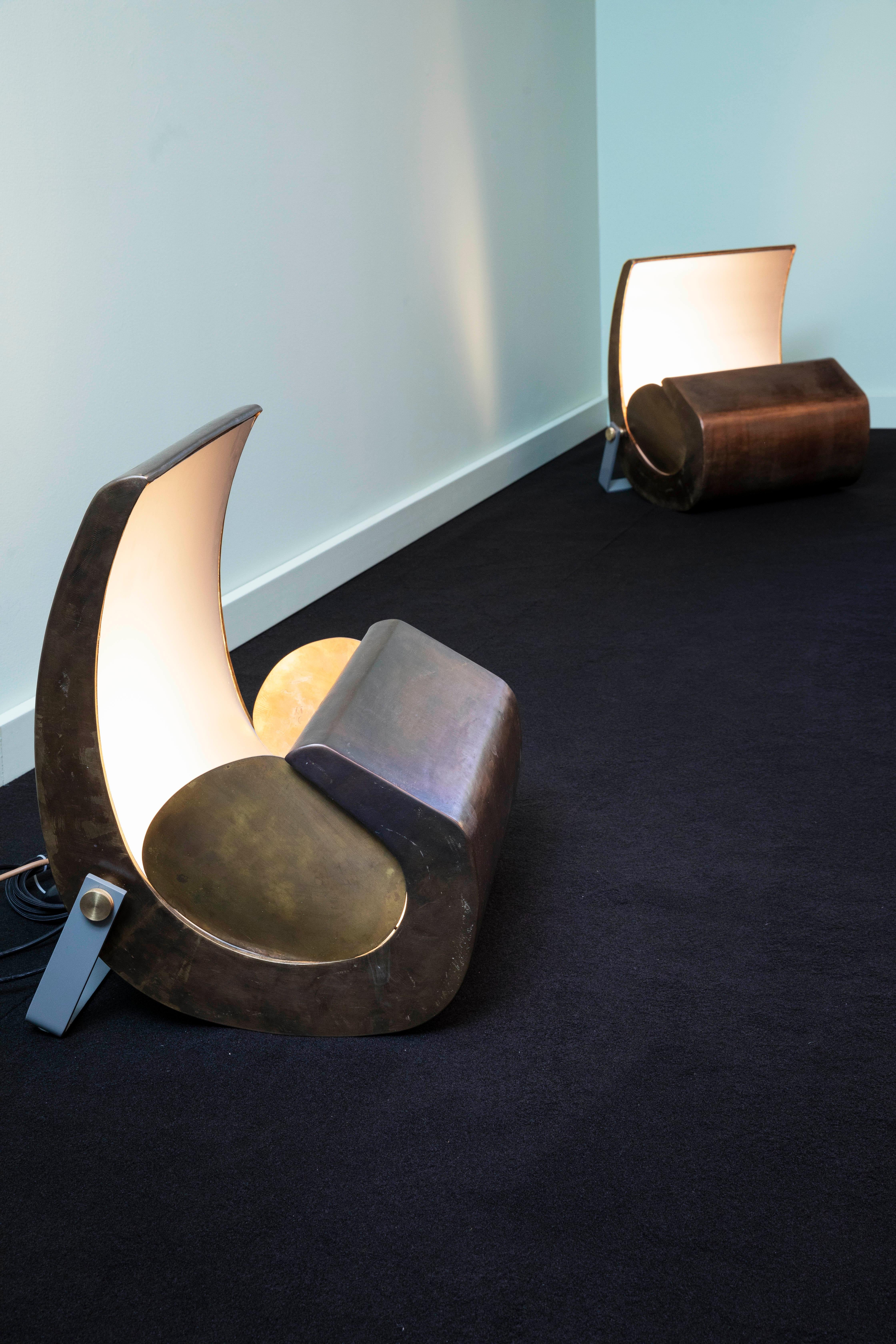 Lampada da terra Nemo Escargot in ottone di Le Corbusier in vendita 2