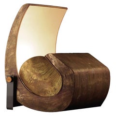 Nemo Escargot Floor Lamp in Brass by Le Corbusier