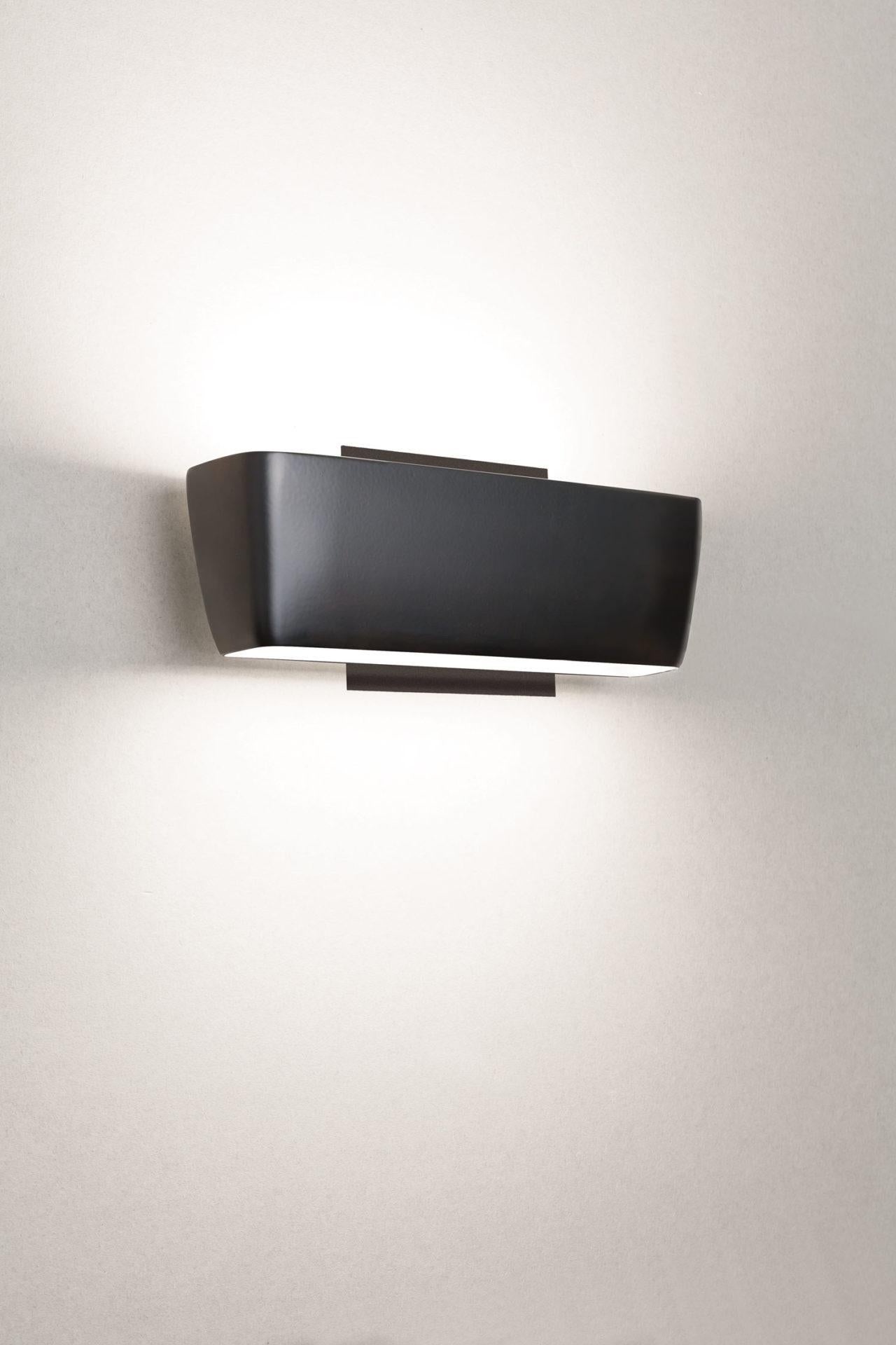 Bufandas de Pared Nemo Flaca LED 3000K en Antracita  Aluminio y Pmma de Roberto Paoli Siglo XXI y contemporáneo en venta
