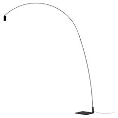 Nemo Fox Floor Lamp in Matte Black Aluminum & Steel by Bernhard Osann