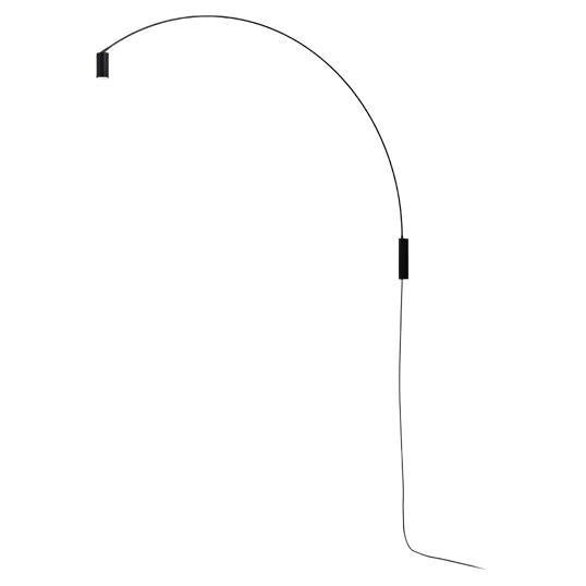Nemo Fox Wandpfeiler aus mattschwarzem Aluminium und Stahl von Bernhard Osann