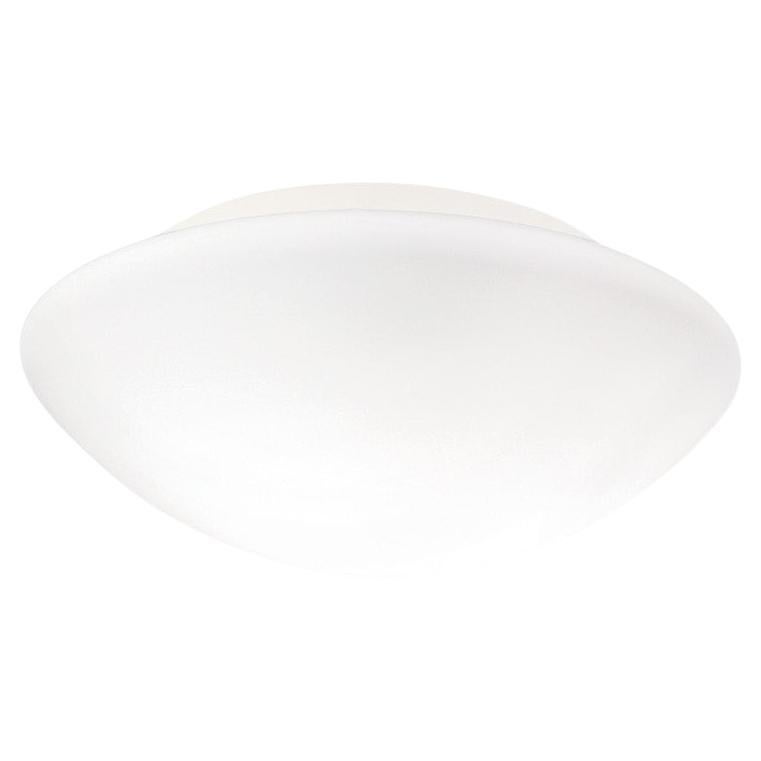 Nemo Janeiro Collection 10" Ceiling Lighting in Glass & Metal White Opal