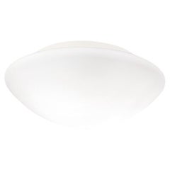Nemo Janeiro Collection 10" Ceiling Lighting in Glass & Metal White Opal