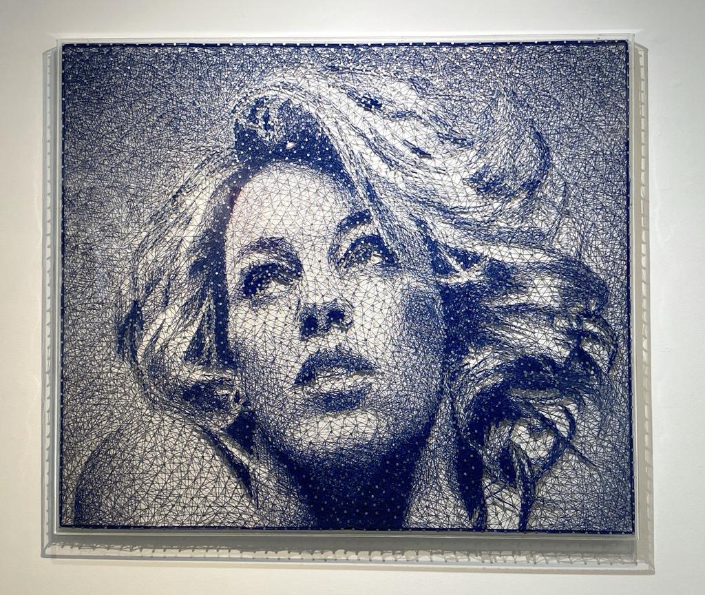 Sang bleu II - Réalisme Mixed Media Art par Nemo Jantzen